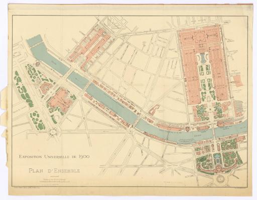 Exposition universelle de 1900 : plan d'ensemble.